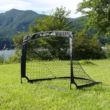 REFREEZE(リフリーズ) 90×74cm 折りたたみ サッカーゴール ブラック 1個 収納バッグ付き 室内 屋外兼用