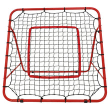 画像をギャラリービューアに読み込む, REFREEZE(リフリーズ) リバウンドネット レッド 折りたたみ可能 5段階角度調節可能 簡易ターゲット用ロープ・脚付属 リバウンダー 室内 屋外兼用