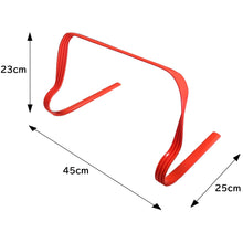 画像をギャラリービューアに読み込む, REFREEZE(リフリーズ) ソフト ミニ ハードル 高さ23cm オレンジ 6個セット 持ち手付き