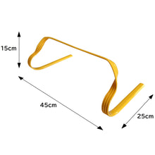 画像をギャラリービューアに読み込む, REFREEZE(リフリーズ) ソフト ミニ ハードル 高さ15cm イエロー 6個セット 持ち手付き