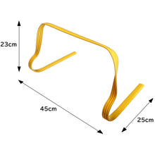 画像をギャラリービューアに読み込む, REFREEZE(リフリーズ) ソフト ミニ ハードル 高さ23cm イエロー 12個セット 持ち手2個付き
