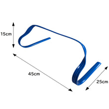 画像をギャラリービューアに読み込む, REFREEZE(リフリーズ) ソフト ミニ ハードル 高さ15cm ブルー 12個セット 持ち手2個付き