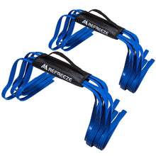 画像をギャラリービューアに読み込む, REFREEZE(リフリーズ) ソフト ミニ ハードル 高さ23cm ブルー 12個セット 持ち手2個付き