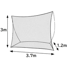 画像をギャラリービューアに読み込む, REFREEZE(リフリーズ) 防球ネット 本体セット 幅3.7m×高さ3m 簡易ターゲット用ロープ2色付き 収納バッグ付き ブラックネット ポータブル 飛び出し防止 バックネット ボール サッカー 野球 バスケ テニス ゴルフ
