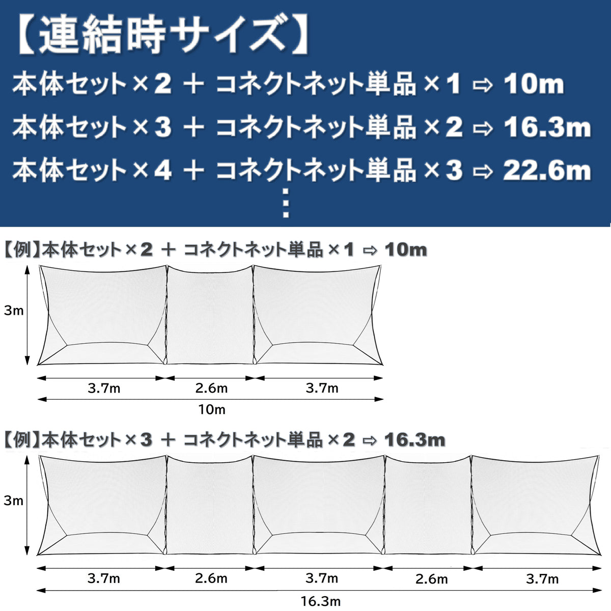 REFREEZE(リフリーズ) 防球ネット 本体セット 幅3.7m×高さ3m 簡易ターゲット用ロープ2色付き 収納バッグ付き ブラックネット ポータブル 飛び出し防止 バックネット ボール サッカー 野球 バスケ テニス ゴルフ