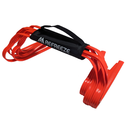 REFREEZE(リフリーズ) ソフト ミニ ハードル 高さ15cm オレンジ 6個セット 持ち手付き