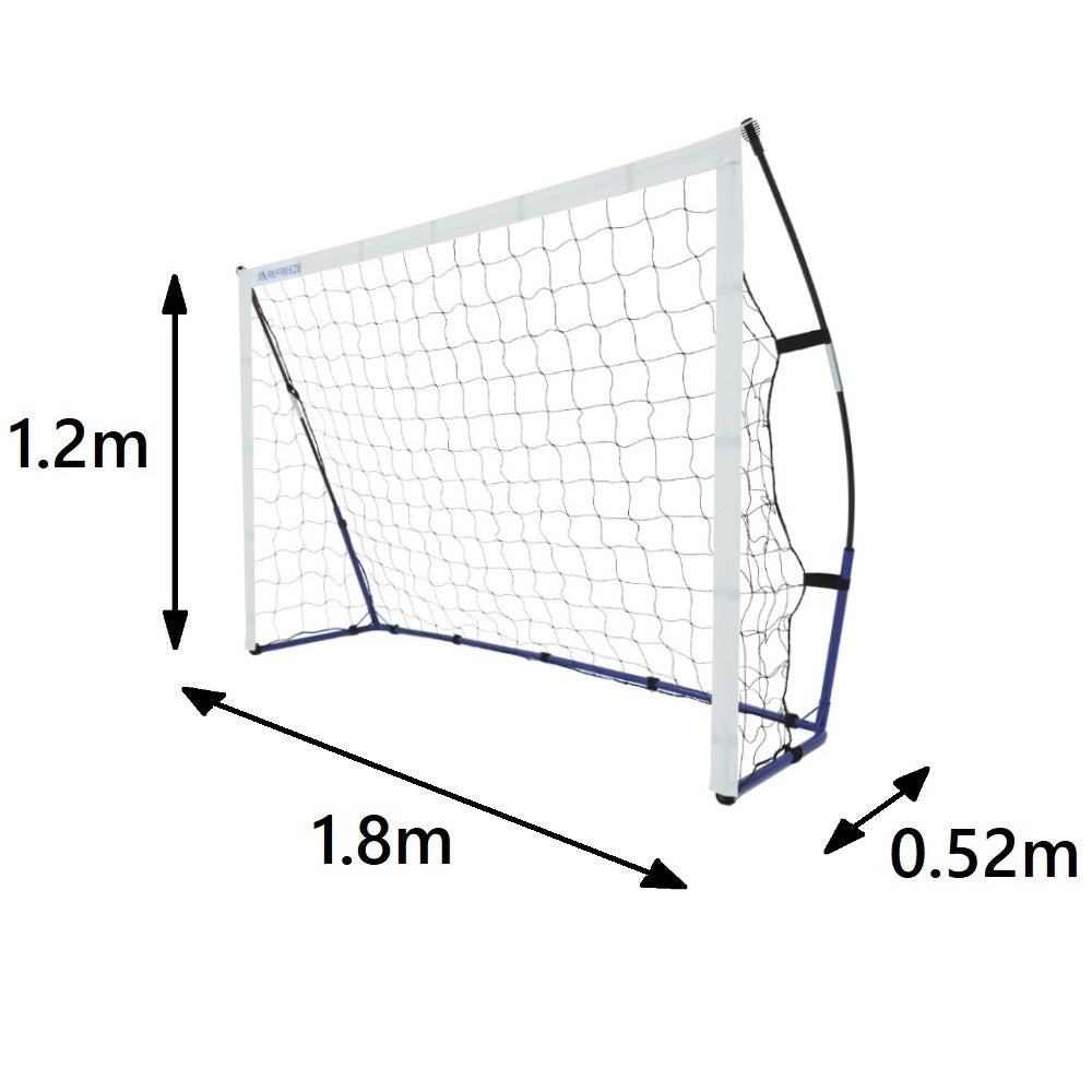 REFREEZE(リフリーズ) 1.8×1.2m ポータブル サッカーゴール 収納バッグ付き フットサルゴール【2個購入で1,000円OFF】