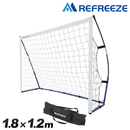 REFREEZE(リフリーズ) 1.8×1.2m ポータブル サッカーゴール 収納バッグ付き フットサルゴール【2個購入で1,000円OFF】