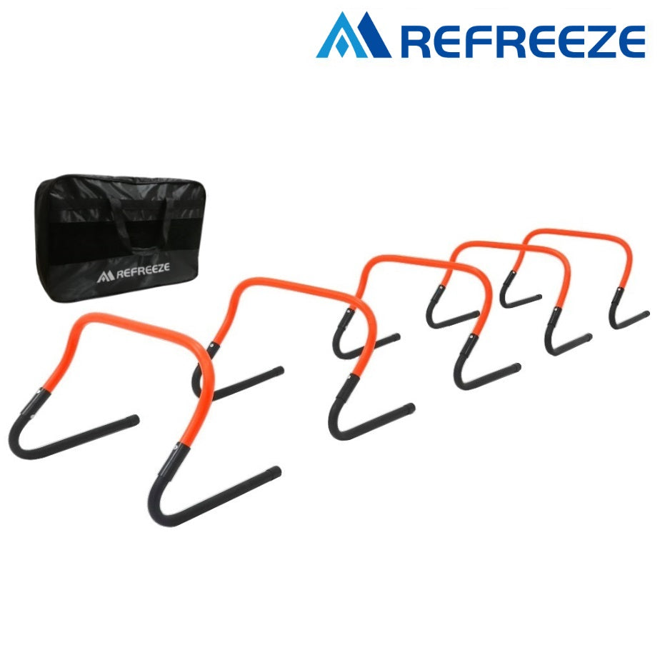 REFREEZE リフリーズ トレーニング ミニハードル オレンジ 5個セット 収納バッグ付き