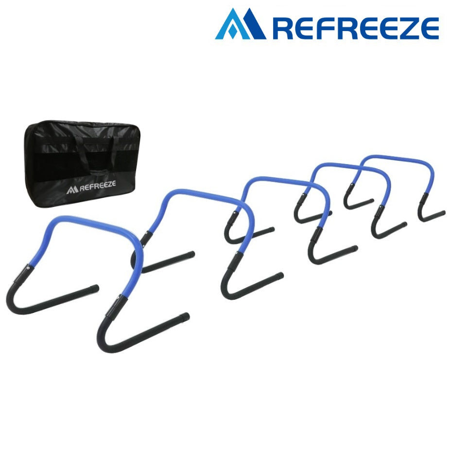 REFREEZE リフリーズ トレーニング ミニハードル ブルー 5個セット 収納バッグ付き