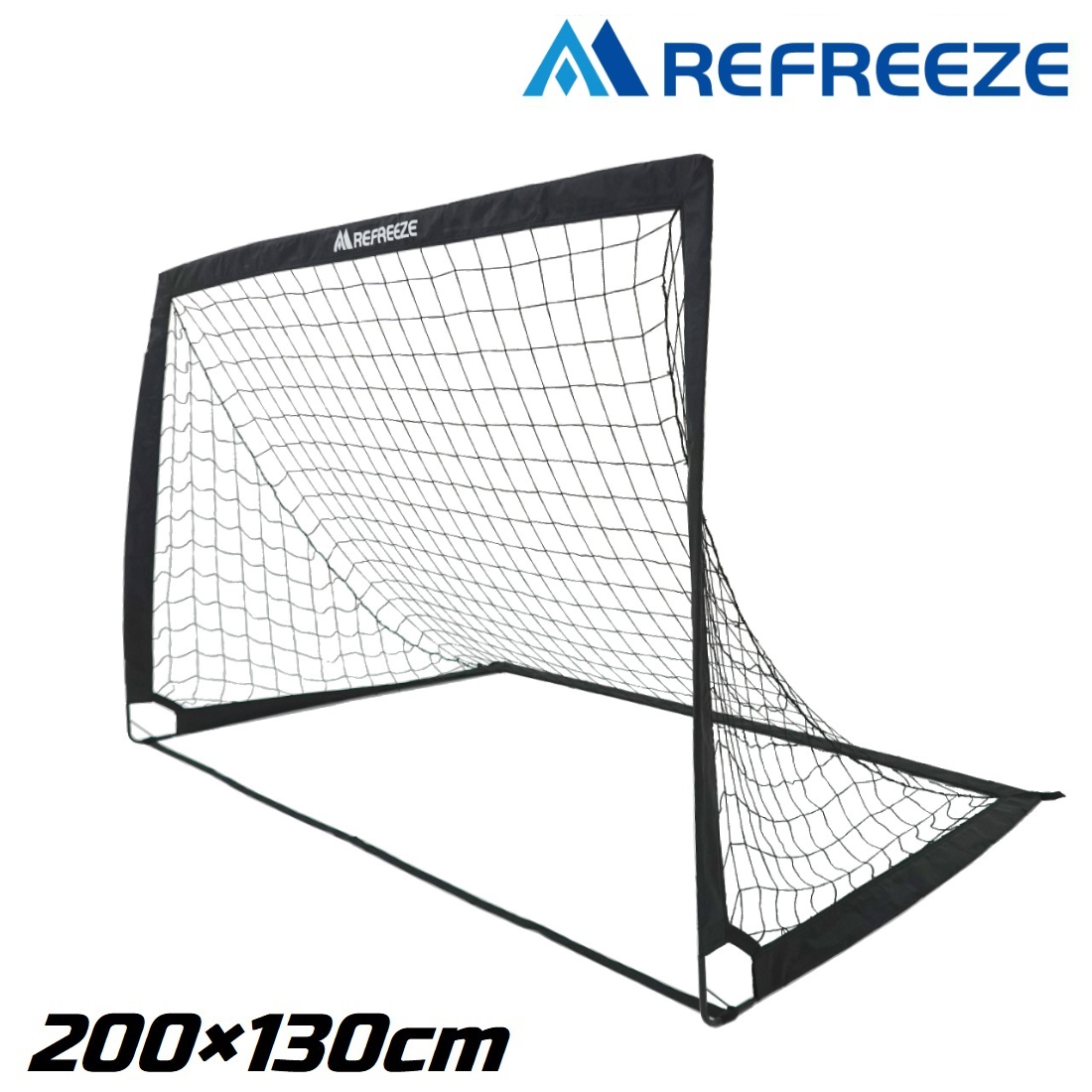 少年サッカー用ゴール公式サイズ　【REFREEZE(リフリーズ)】 REFREEZE(リフリーズ) 200×130cm 折りたたみ サッカーゴール ブラック