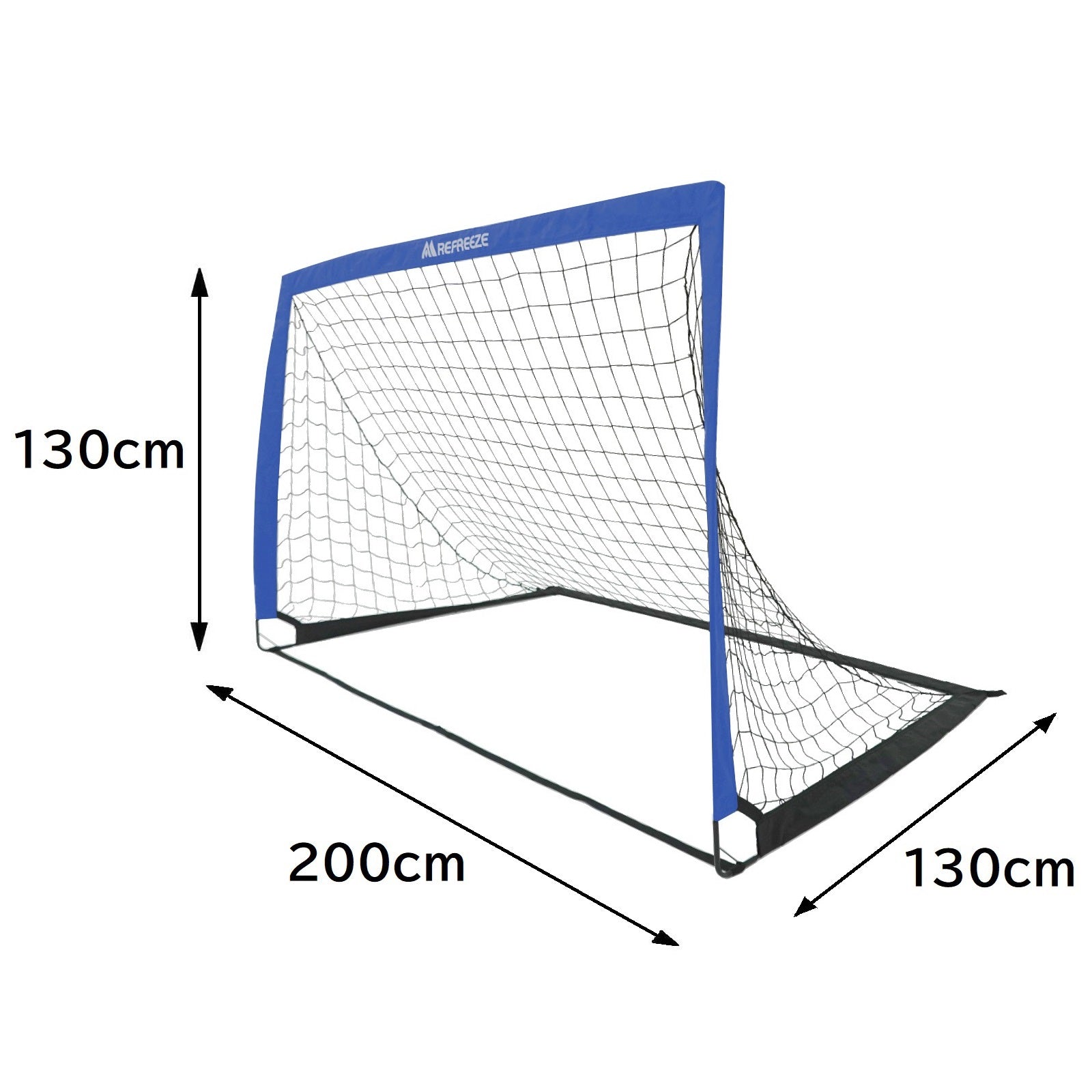 REFREEZE サッカーゴール 組立て　金属フレーム　3m×2m REFREEZE(リフリーズ) 90×74cm 折りたたみ サッカーゴール