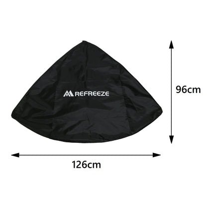 REFREEZE(リフリーズ) 124×94cm 折りたたみ サッカーゴール ブラック 2個セット 収納バッグ付き 室内 屋外兼用