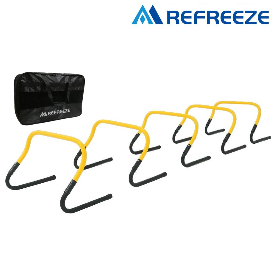 REFREEZE リフリーズ トレーニング ミニハードル イエロー 5個セット 収納バッグ付き